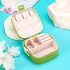 Square PU Leather & PP & Silicone Jewelry Set Box AJEW-TAC0014-13A-5