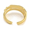 Brass Open Cuff Rings RJEW-P127-04G-3