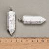 Natural Howlite Pendants GG-CBAA0EE-02P-20-2