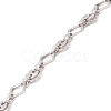 Non-Tarnish 304 Stainless Steel Rhombus & Sun Link Chains CHS-F017-11P-3