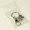 Tibetan Style Butterfly Keychain KEYC-JKC0009-15-3