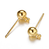 Brass Ball Post Ear Studs EC254-G-2