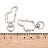 Zinc Alloy Swivel Clasps AL-CBAC079-08P-3