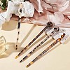 Olycraft 4Pcs 4 Style Ancient Style Cellulose Acetate(Resin) Hair Sticks MRMJ-OC0003-06-5