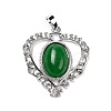 Natural Green Onyx Agate Pendants G-I322-04P-07-2