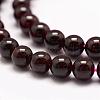 Natural Garnet Bead Strands G-P217-33-6mm-3
