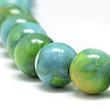 Synthetic Ocean White Jade Beads Strands G-S254-6mm-C01-4