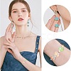 70Pcs 7 Colors Two Tone Glass Beads GLAA-CJ0001-78-7