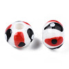 Handmade Porcelain European Beads PORC-S504-006-3