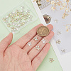 40Pcs 2 Colors Star Alloy Rhinestone Cabochons MRMJ-HY0001-27-3