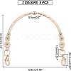 4Pcs 2 Colors Iron Bag Handle FIND-FH0001-97-4