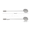 Tarnish Resistant 304 Stainless Steel Brooch Findings LS-X-STAS-S066-01-4
