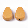 Painted Natural Wood Beads WOOD-R265-04-2