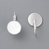 304 Stainless Steel Leverback Earring Settings STAS-F191-03S-10mm-3