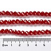 Baking Paint Imitation Jade Glass Bead Strands DGLA-A034-J6MM-A29-3