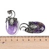 Natural Amethyst Pendants G-L524-17AS-07-3