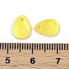 Spray Painted Natural Freshwater Shell Teardrop Charms LS-SHEL-K006-47C-3