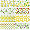8Pcs 8 Styles PVC Plastic Waterproof Decorative Sticker Labels DIY-SP0004-93C-6