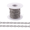 Tarnish Resistant 304 Stainless Steel Textured Cable Chains CHS-H007-05P-3