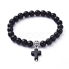 Stretch Charm Bracelets BJEW-JB05234-01-1