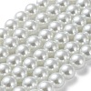 Baking Paint Pearlized Glass Pearl Round Bead Strands HY-Q003-12mm-01-2