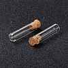 Tube Glass Cork Bottles Ornament AJEW-O032-04I-4