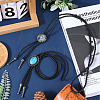 2Pcs 2 Style Imitation Leather Bolo Tie for Men NJEW-GF0001-07-4