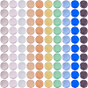 140Pcs 10 Colors Lampwork Cabochons LAMP-FH0001-16-1