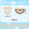 1 Set 1-Hole Wood Buttons BUTT-CY0001-16A-2