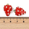 Brass Enamel Pendants KK-R224-06G-3