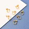 Brass Clip-on Earring Findings KK-F824-021G-3