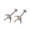 304 Stainless Steel Prong Earring Settings SA-CBA8B85-11E-03-2