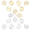 16Pcs 4 Styles 304 Stainless Steel Charms STAS-SC0002-65-1