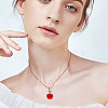 12Pcs Handmade Lampwork Pendants LAMP-CA0001-13B-6