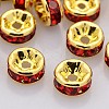 Brass Rhinestone Spacer Beads RB-A014-Z8mm-21G-NF-1