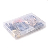 64Pcs 8 Colors Zinc Alloy Cord Ends FIND-WR0007-46-4