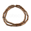 Electroplated Natural Lava Rock Beads Strands G-K388-03B-04-1