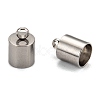 Tarnish Resistant Smooth Surface 201 Stainless Steel Cord Ends STAS-R063-93-2