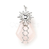 Natural Rose Quartz Pendants G-C246-03P-1