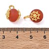 Frosted Natural Carnelian(Dyed & Heated) Pendants GG-D002-14G-02-3
