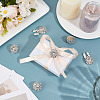 6Pcs Alloy Rhinestone Cufflinks BUTT-MA0001-11-4