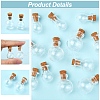 12Pcs 3 Styles Glass Bottles AJEW-FS0001-20-2