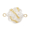 Glass Beaded Round Sphere Links PALLOY-MZ00874-07-1