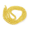 Spray Painted Crackle Glass Beads Strands CCG-Q001-6mm-10-2