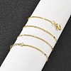 Brass Curb Chains Necklaces for Women NJEW-D302-18G-1