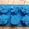 Flower DIY Silicone Soap Molds PW-WG44732-01-4