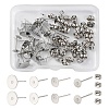 40Pcs 4 Size 304 Stainless Steel Stud Earring Findings STAS-YW0001-56-1