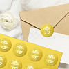 34 Sheets Self Adhesive Gold Foil Embossed Stickers DIY-WH0509-029-6
