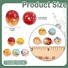 20Pcs 5 Colors Handmade Lampwork Beads LAMP-YW0004-28-2