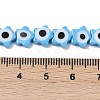 Handmade Evil Eye Lampwork Beads Strands LAMP-G166-02B-4